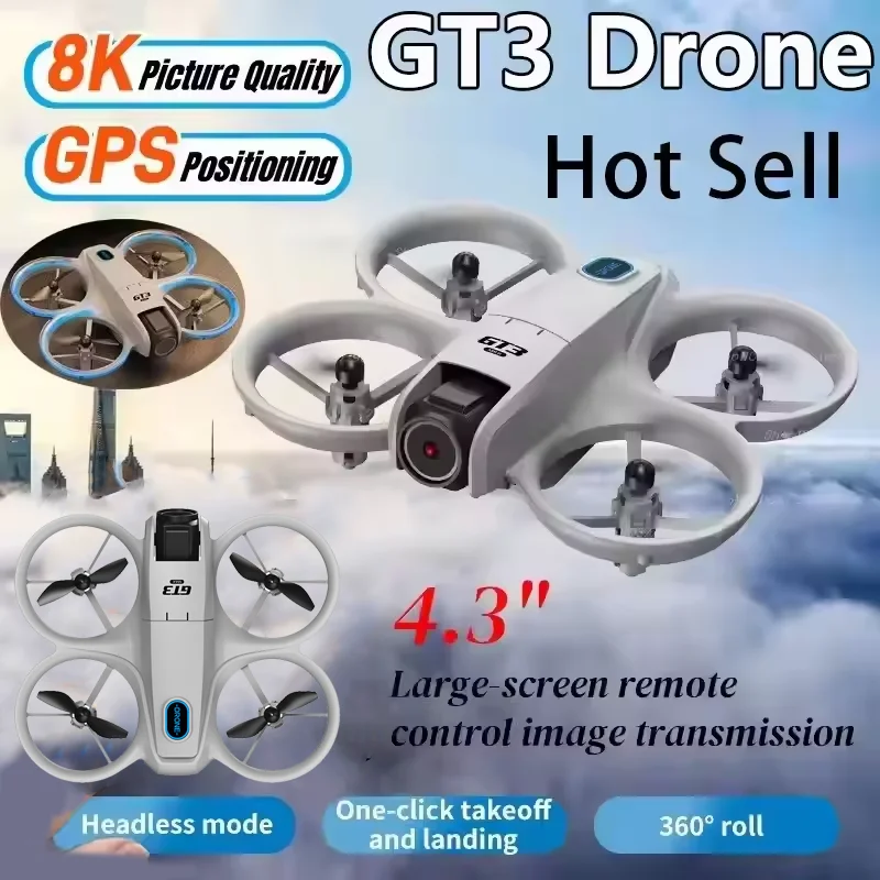 Drone Gimbal - GT3 Drone 8K HD Dual Cameras