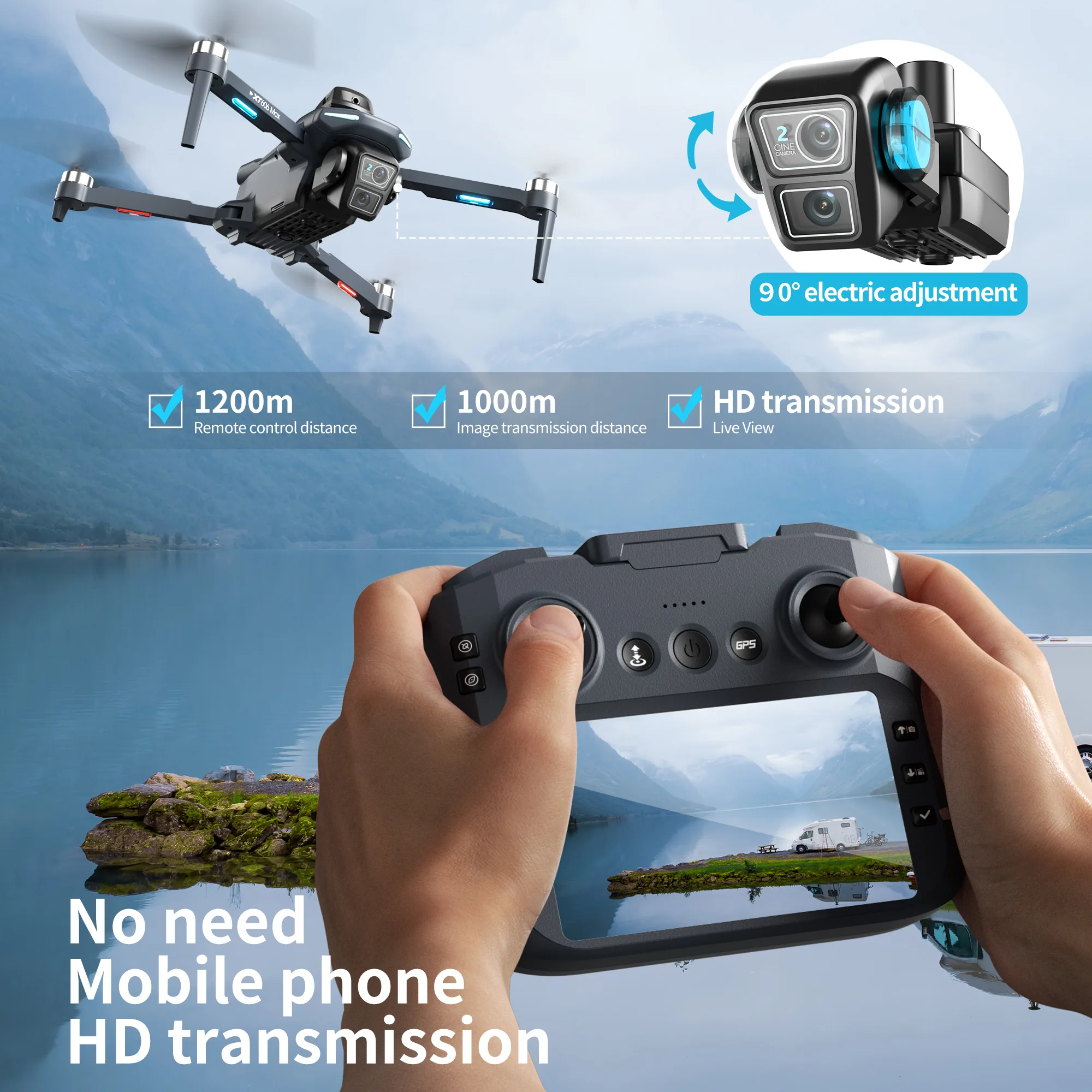 Lenovo XT606 Drone Professiona – Drone Gps Mount recenzja i cena