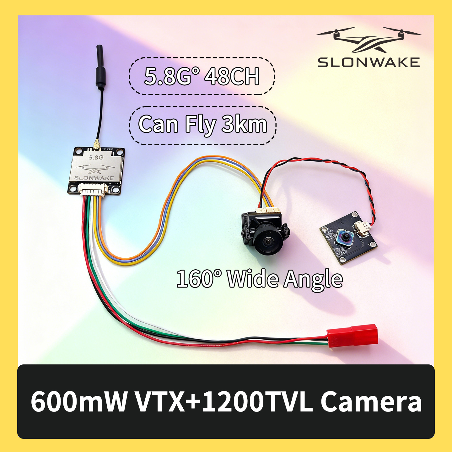 SLONWAKE 5.8G 600mW 7-24V FPV  – Drone Receiver recenzja i cena