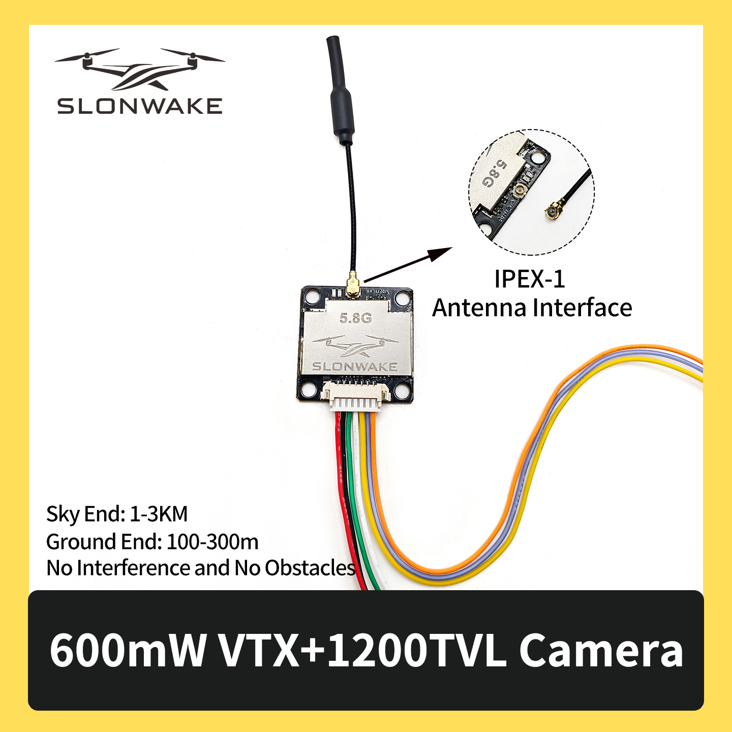 SLONWAKE 5.8G 600mW 7-24V FPV  – Drone Receiver recenzja i cena
