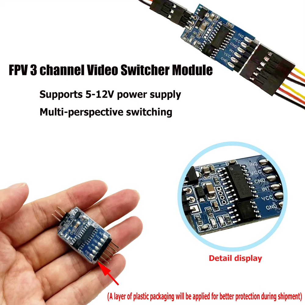 5.8G 3 Channel Video Switcher  – Drone Receiver recenzja i cena