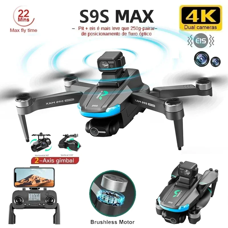 NEW S9S MAX MINI Drone 4K 2-Ax – Drone Gimbal recenzja i cena