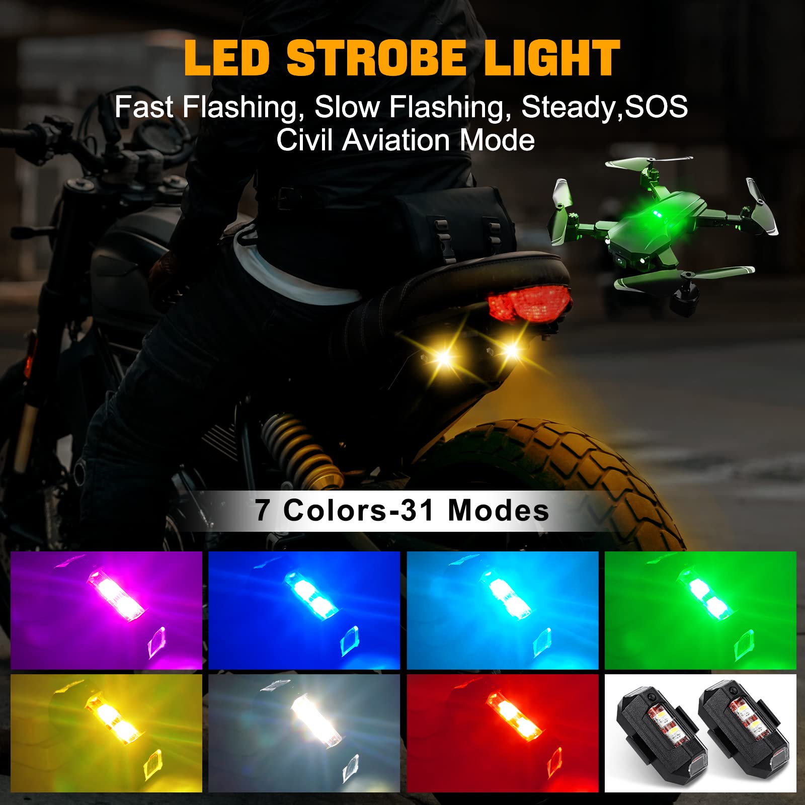Motorcycle Lights Drone Strobe – Drone Led Light recenzja i cena