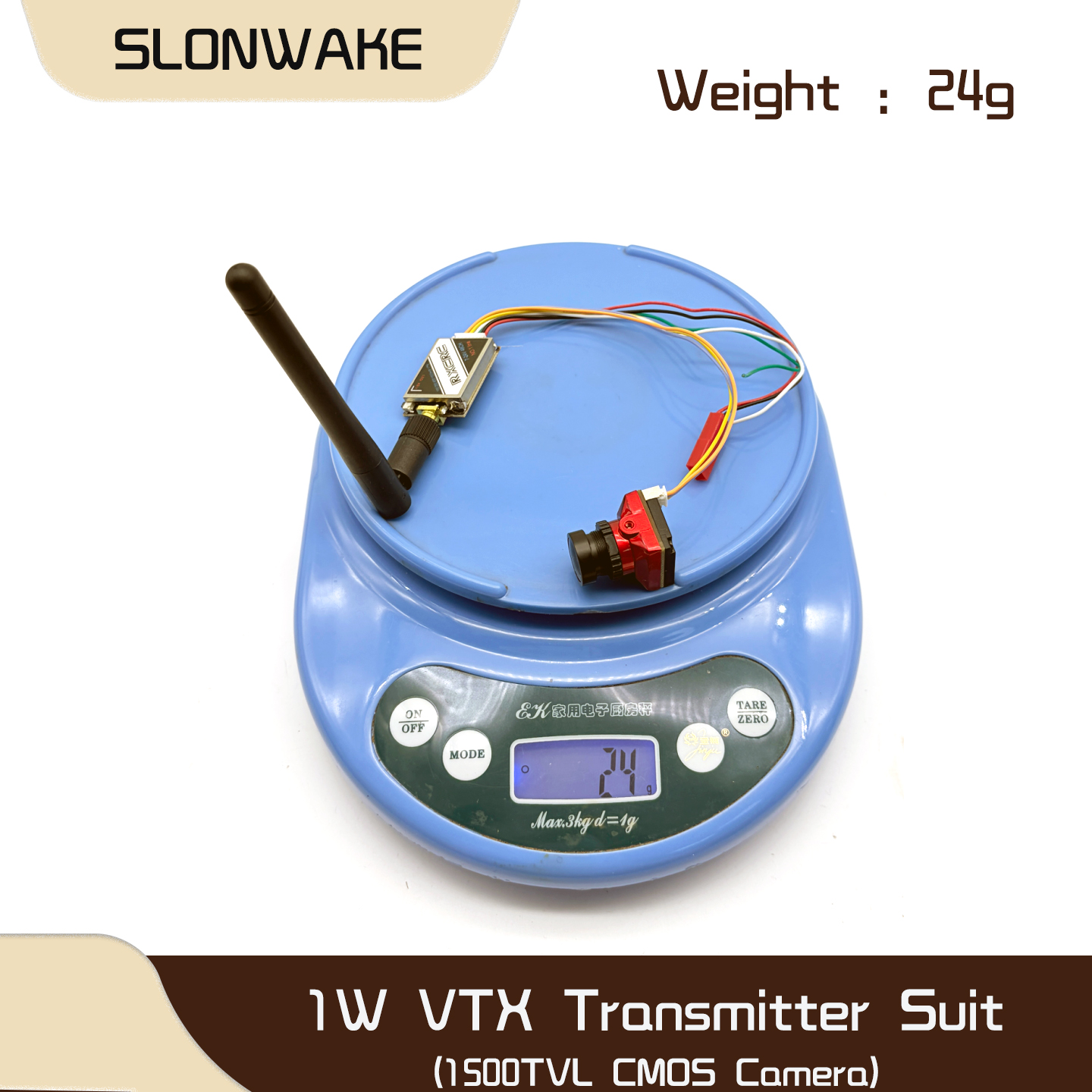 SLONWAKE  5.8G 48CH 1W VTX 100 – Drone Frame recenzja i cena
