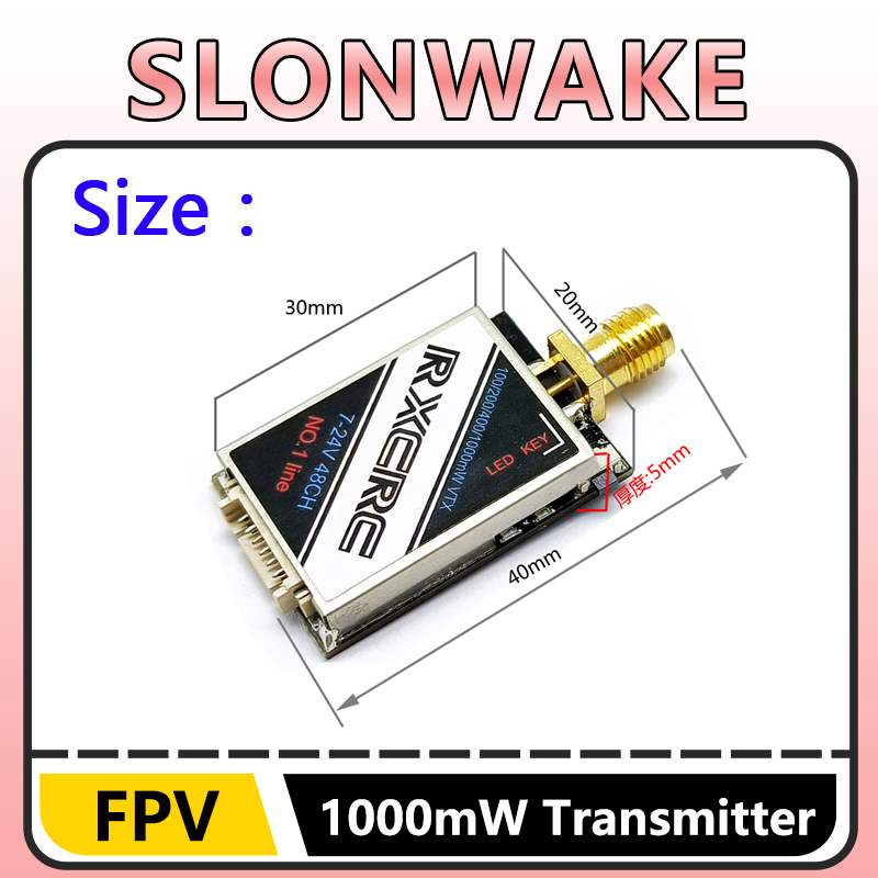 SLONWAKE  5.8G 48CH 1W VTX 100 – Drone Frame recenzja i cena
