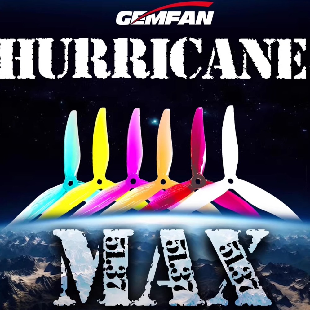 2Pairs Gemfan Hurricane 51377  – Drone Propeller recenzja i cena