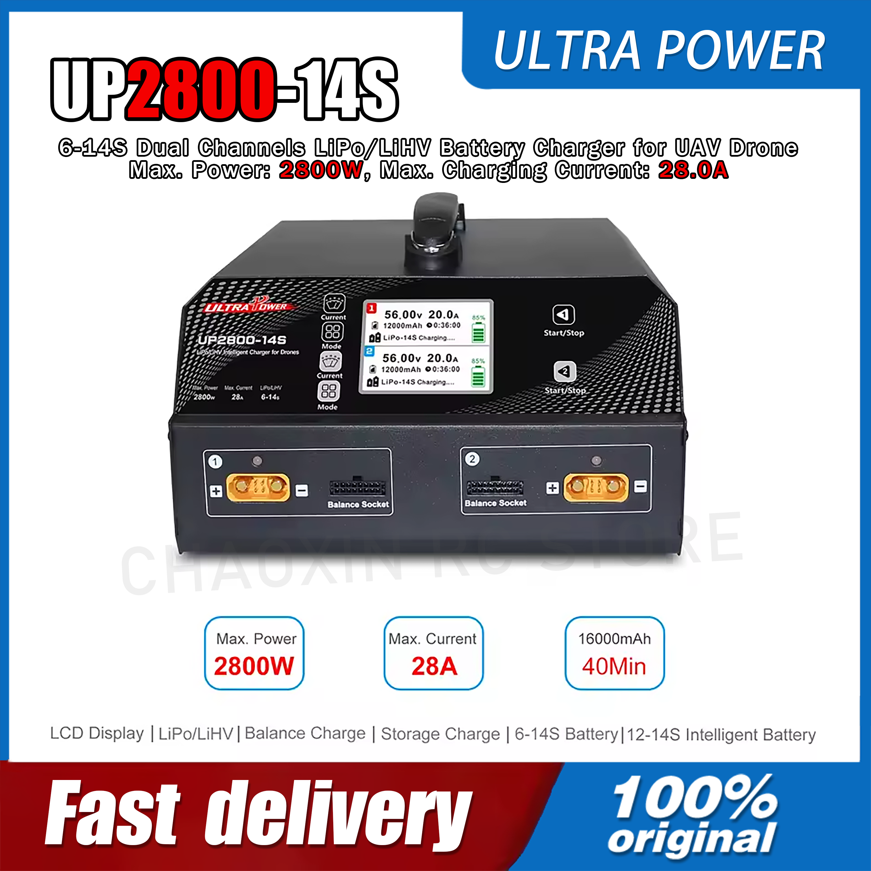 ULTRA POWER UP2800-14S 2X1400W – Drone Charger recenzja i cena