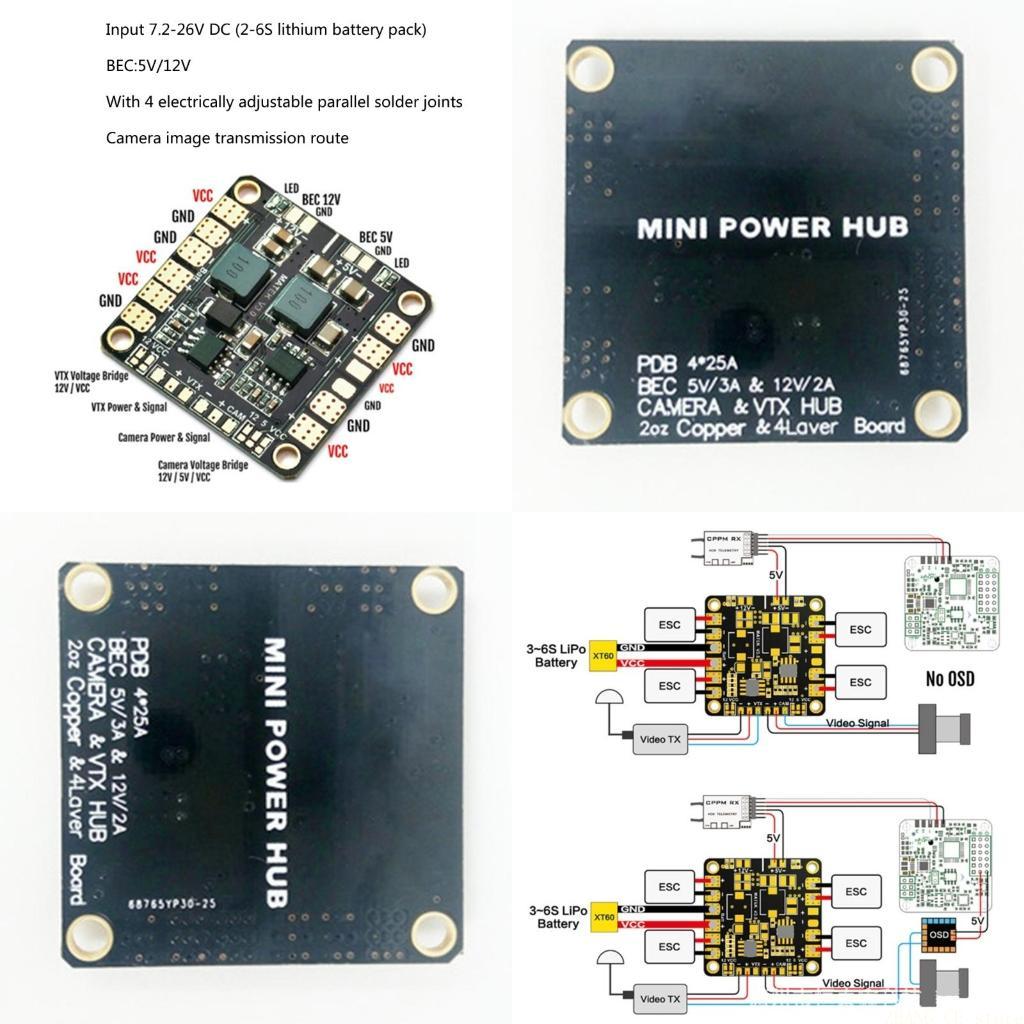 M5TD Matek Mini Power Hub Powe – Drone Power Distribution Board recenzja i cena