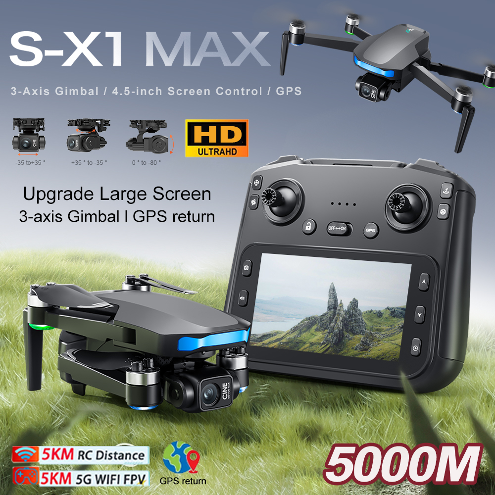 New S-X1 MAX Drone GPS 8K Prof – Drone Gimbal recenzja i cena